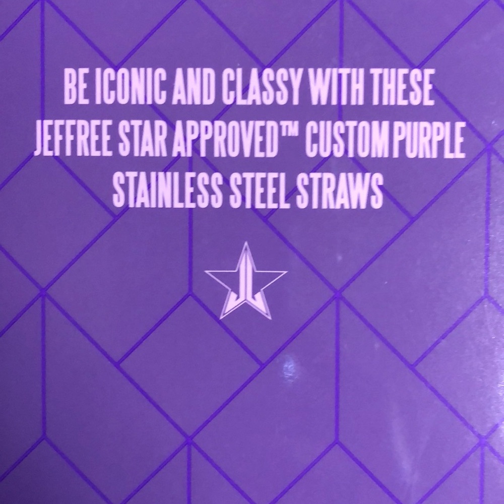 Jeffree Star Resuable Straws Purple